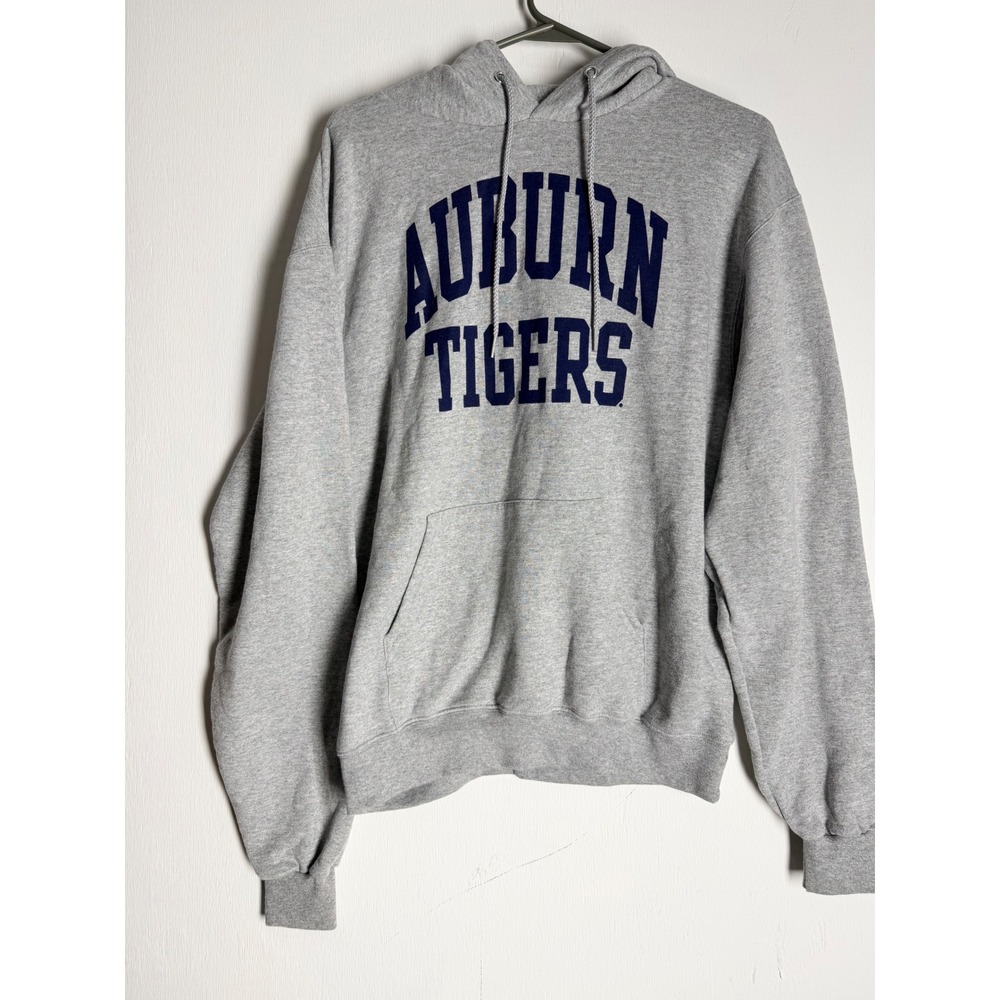 Champion Auburn Tigers Hoodie Mens Medium Gray NCAA College Sweatshirt Graphic